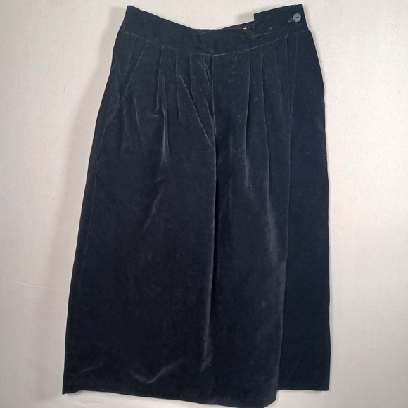 My Michelle Vintage Black Velvet Victorian Lace Bib Skirt Set Goth Dark Academia - Picture 11 of 16